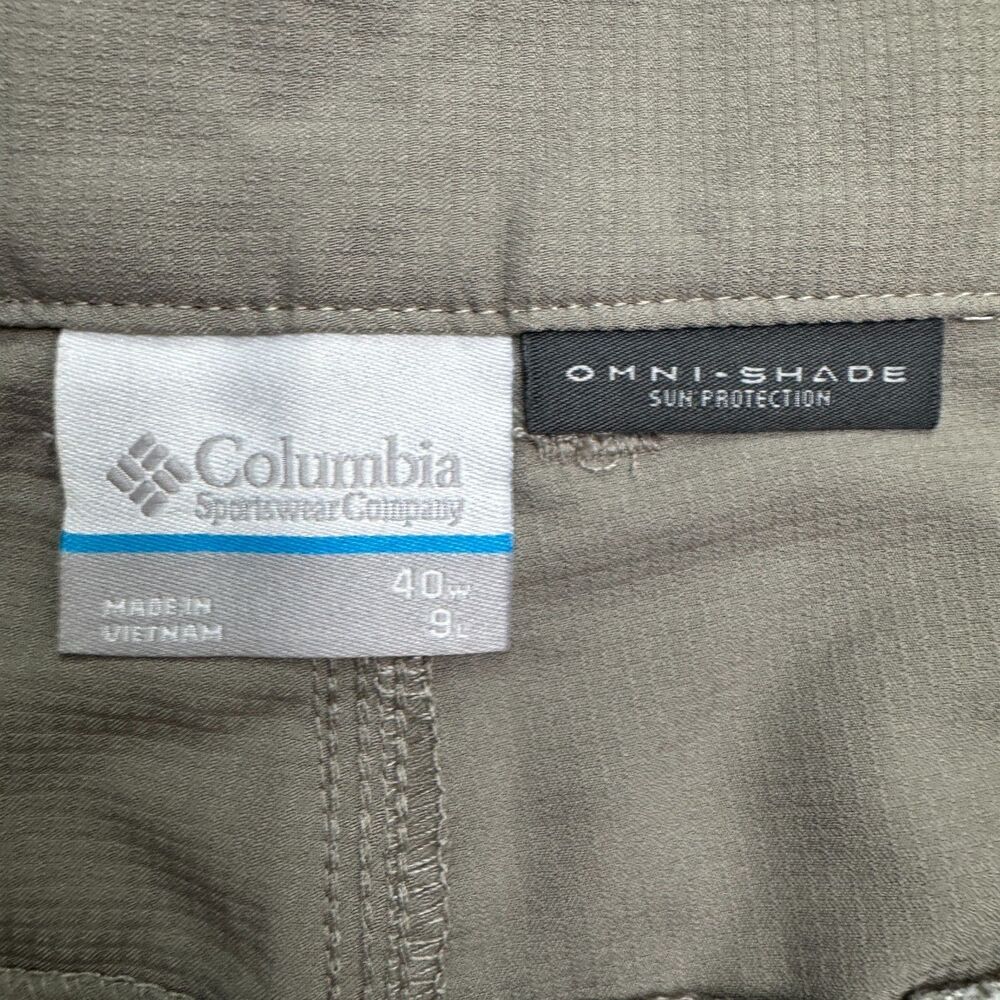 Columbia Battle Ridge Flex Omni-Shade UPF 50 Cargo Shorts Mens 40 Gray Outdoor - Picture 7 of 16